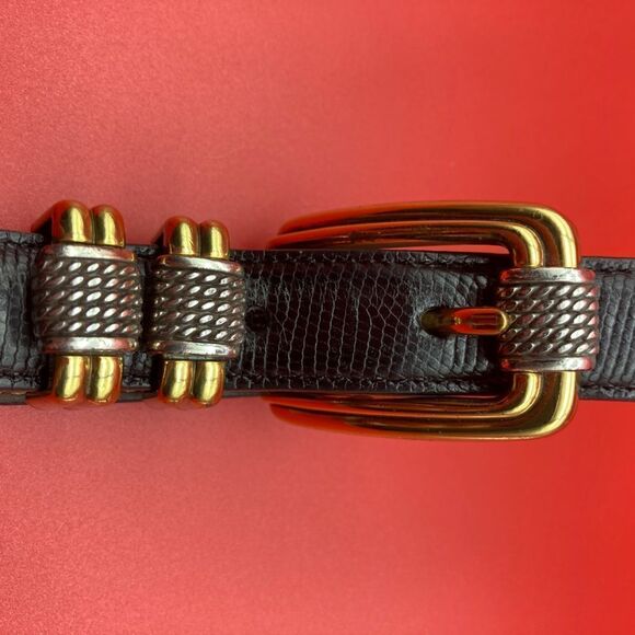 Brighton Women’s Black Leather Belt ML-32 4B603 - Picture 1 of 7